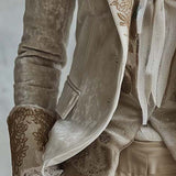 Constance | Blazer sartoriale avorio ricamato