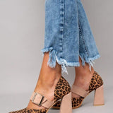 Ilana™ | Tacchi a blocco con audace fantasia leopardata
