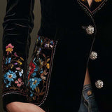 Apolline | Blazer floreale multicolore ricamato