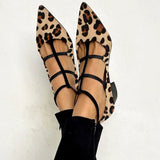 BALLERINE ANIMALIER CON CINTURINI
