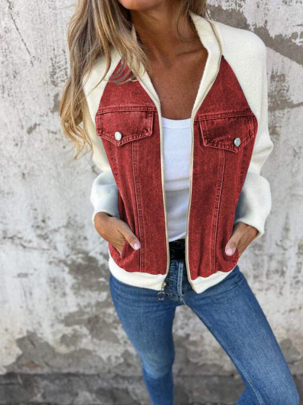 Madison™ — Giacca casual in misto cotone con zip