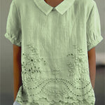 LILY | CAMICIA RICAMATA A FIORI
