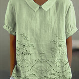 LILY | CAMICIA RICAMATA A FIORI