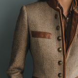 Verena™ — Giacca vintage con bordi decorativi e tasche