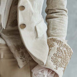 Constance | Blazer sartoriale avorio ricamato