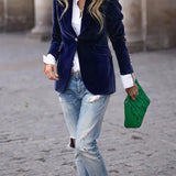 Julissa™ — Blazer elegante in velluto