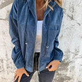 Concetta — Giacca casual da donna con cappuccio e zip