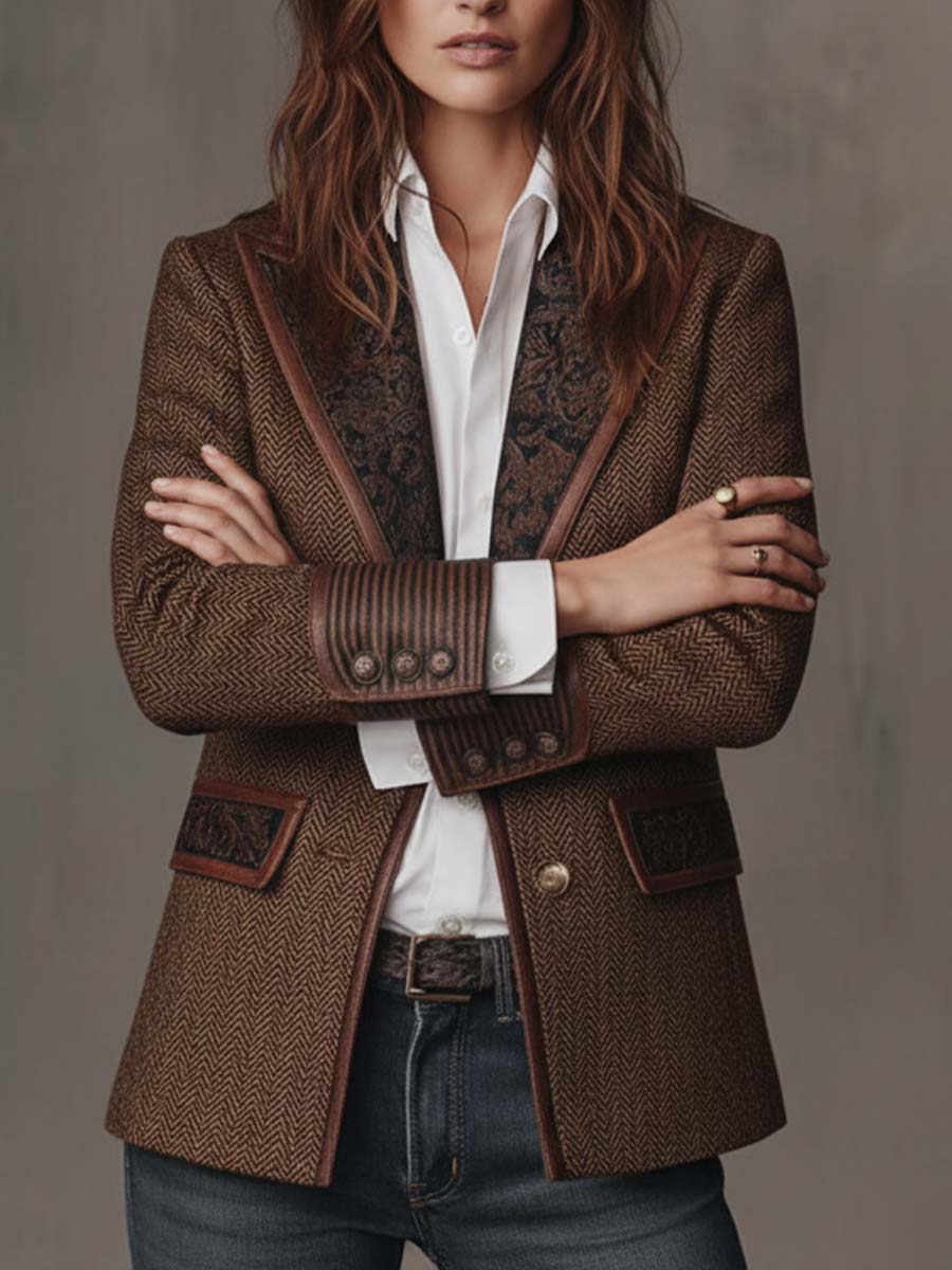 Arabella | Blazer Spigato a Pannelli