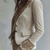 Constance | Blazer sartoriale avorio ricamato