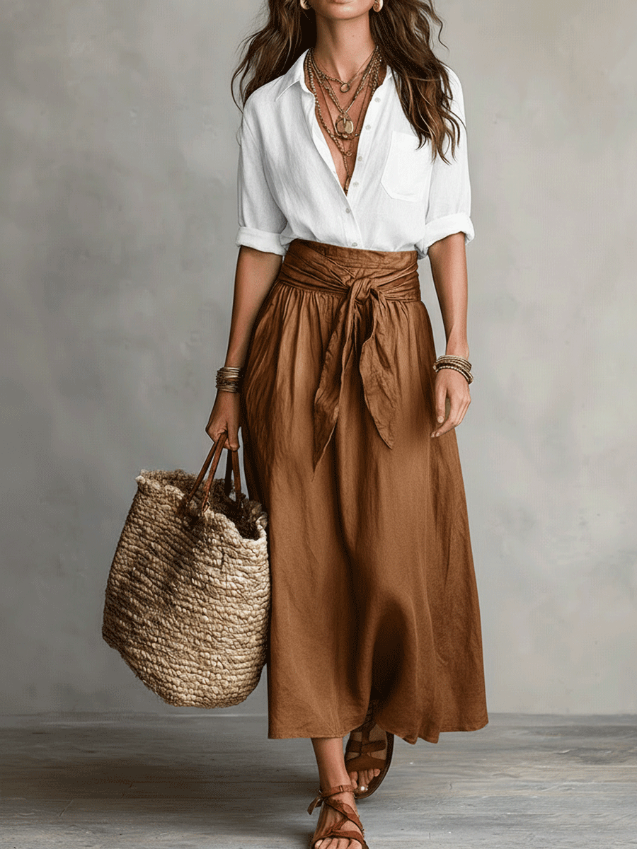 Completo Boho con Gonna