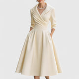 Rosalie | Elegante abito midi con una sottile lucentezza