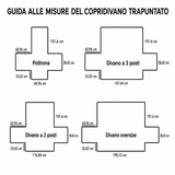 Copertura per Divano Trapuntata Mucca Highland