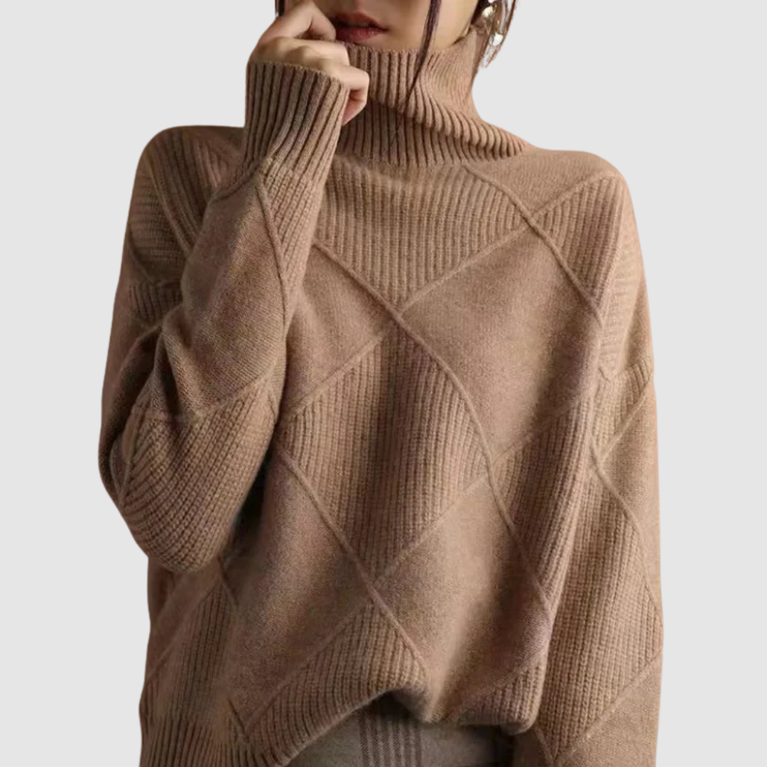 Ester - Teksturowany Maglione dolcevita