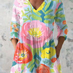 Helene | Blusa Lunga con Scollo a V