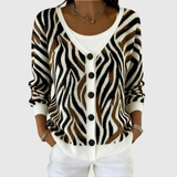 Johanne | Cardigan comodo in maglia con bottoni