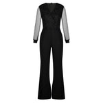 Islie | Tuta Elegante con Maniche Trasparenti