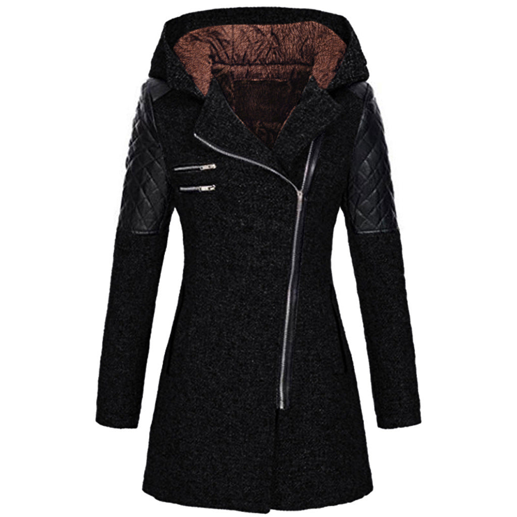 Rose — Giacca invernale con zip asimmetrica