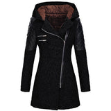 Rose — Giacca invernale con zip asimmetrica
