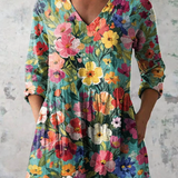 Nora | Blusa Lunga con Scollo a V