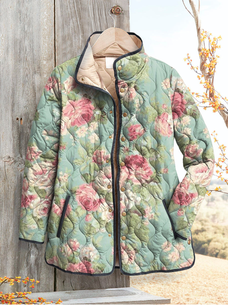 WINIFRED | GIACCA TRAPUNTATA VINTAGE CON MARGHERITE