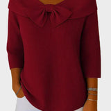 Aline - Maglione morbido ed elegante con fiocco
