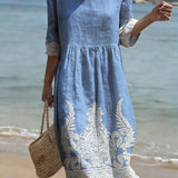 Abito casual da donna con stampa floreale