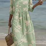 Abito casual da donna con stampa floreale