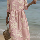 Abito casual da donna con stampa floreale
