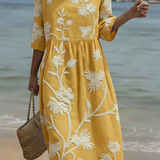 Abito casual da donna con stampa floreale