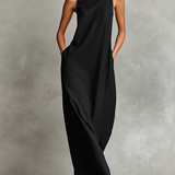 Chiara | Vestito lungo a collo alto