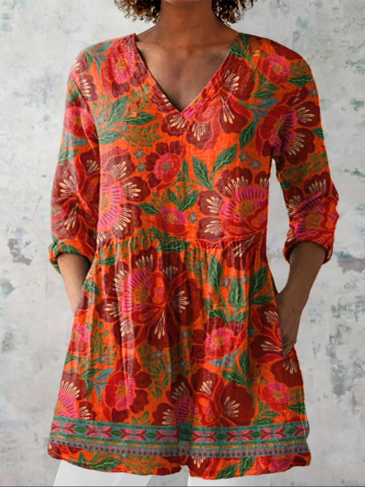 Marion | Camicia Lunga con Scollatura a V
