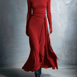 Vittoria - Abito maxi con nodo laterale