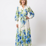 Harper | Abito Maxi Floreale a Maniche Lunghe