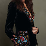 Apolline | Blazer floreale multicolore ricamato