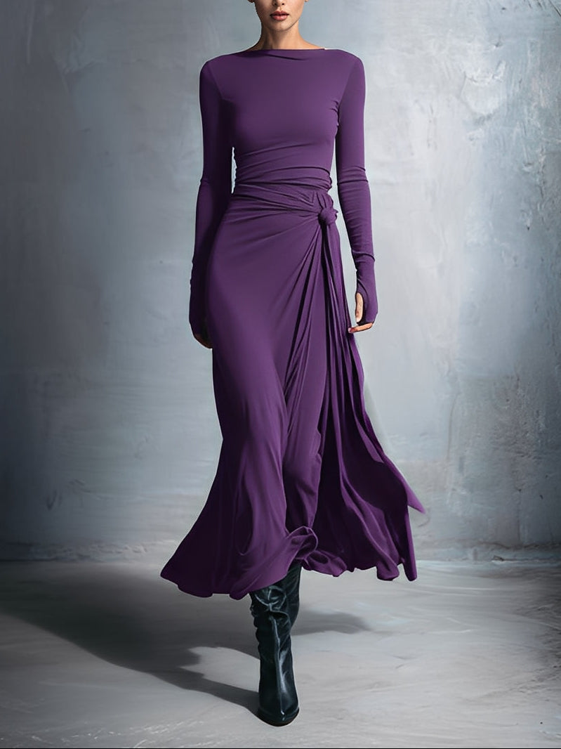 Vittoria - Knot side maxi dress