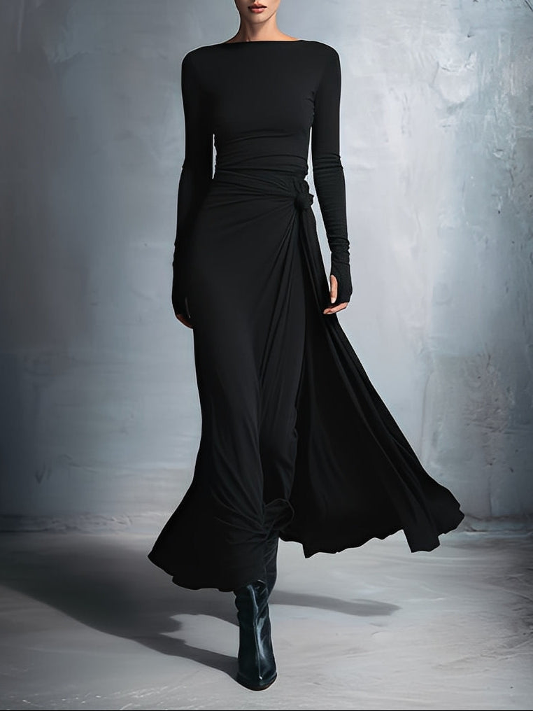 Vittoria - Knot side maxi dress