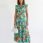 Lila | Abito Midi Floreale