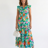 Lila | Abito Midi Floreale