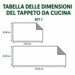 Tappeto da cucina antiscivolo invernale con neve scintillante NCU0NT10926