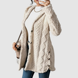 Štěpánka - Cardigan peluche con cappuccio