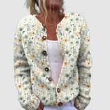 Josefína - Cardigan con motivo floreale