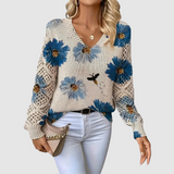 Meda - Maglione elegante con motivo floreale