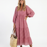 Arlette | Abito Midi con Stampa Geometrica