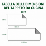 Tappeto da cucina antiscivolo con conchiglie in riva al mare NCU0PT10017
