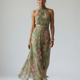 Naomi | Abito Maxi con Scollo all’Americana