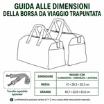 Borsa a tracolla trapuntata con carlino paffuto NCU0PT9555