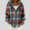 Roberta | Giacca-Camicia a Quadri con Cappuccio