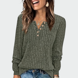 Ema - Maglione da donna in maglia con bottoni