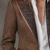 Gisèle | Blazer con inserti con stampa a chevron