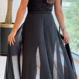 HALLIE™|TUTA ELEGANTE SENZA MANICHE